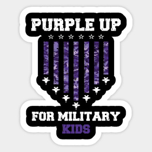 Purple Up For Military Kids Air Force 2024 Sticker